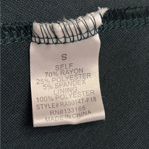 Altar’d State Green Scallop Edge Fit Flare Dress Size Small Cute! - Picture 10 of 10